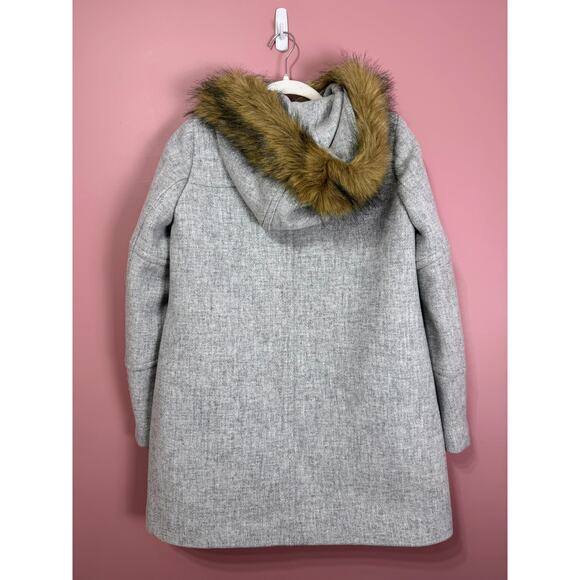 NEW J.Crew Italian Stadium Wool Blend Parka With Hood by Nello Gori Size 0 - Picture 6 of 6